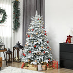 Artificial Christmas Tree, Hinged Xmas Tree | 6ft | Green