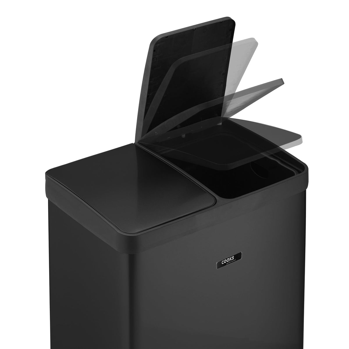 60l Dual Pedal Recycling Pedal Bin | 60l | White