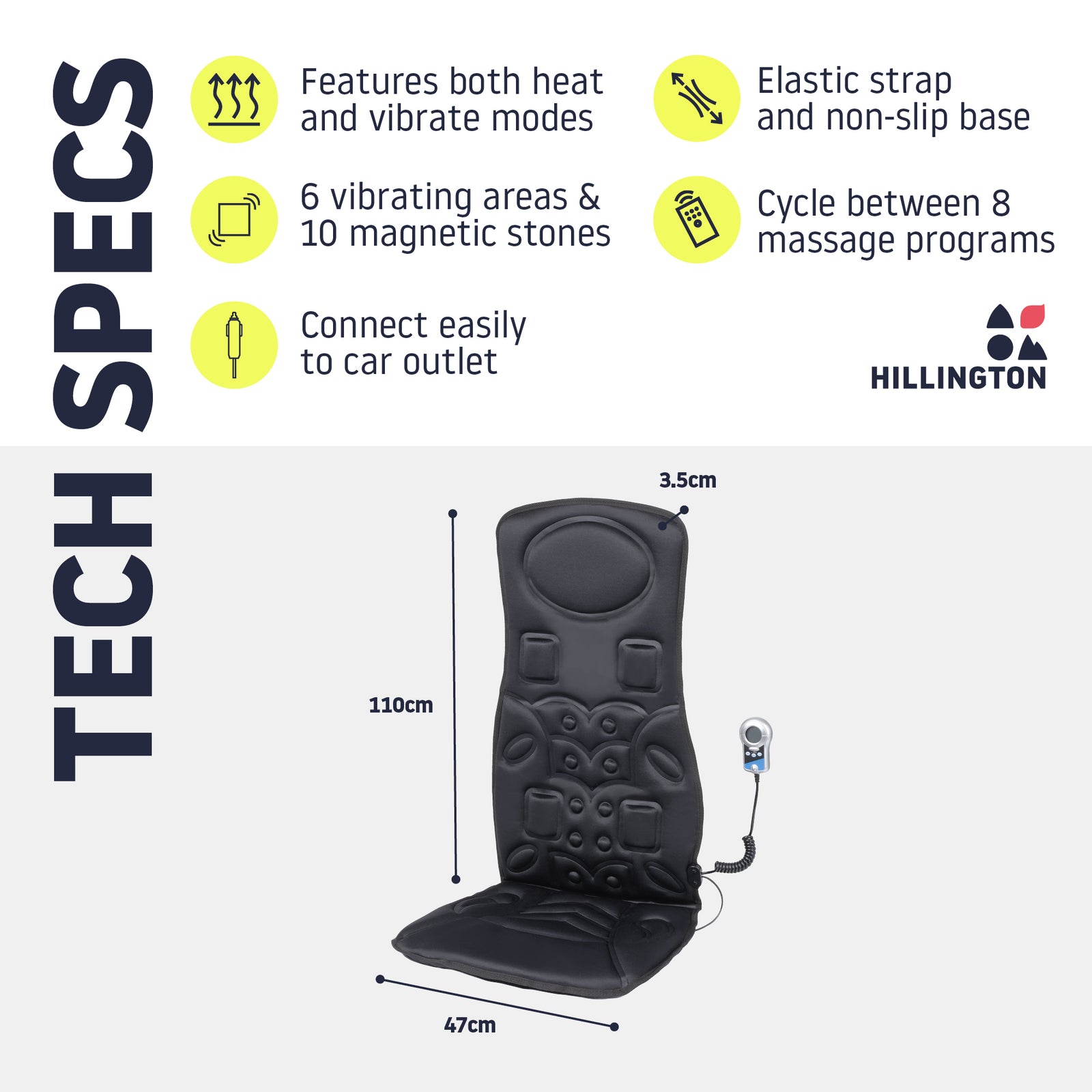 Deluxe Heated Car Seat Massager
