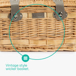 Tummel 4-person Wicker Picnic Basket