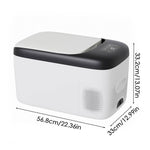16l / 23l Portable Car Fridge Freezer Compressor Refrigerator With Display Down To -20℃ | Large | White