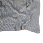 Double Knitted Throw | Light Blue