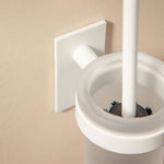 Wall-mounted Toilet Brush, Self-adhesive, Black, Compact Stick Collection