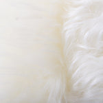 Flower Shaped Super Soft Shaggy Area Rug White