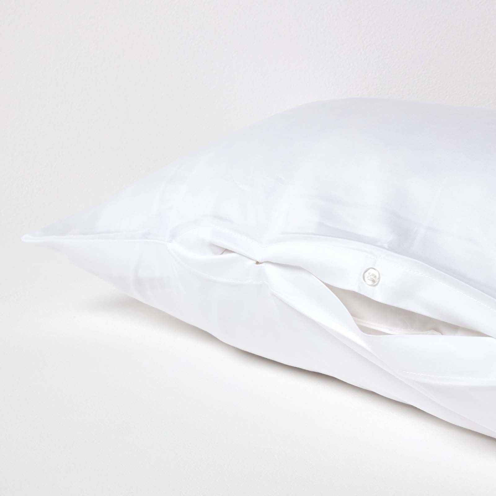 V Shaped Pillowcase Organic Cotton 400 Tc | V Shape | White