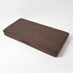 Faux Suede Orthopaedic Foam 2 Seater Booster Cushion | 50cm x 100cm | Chocolate
