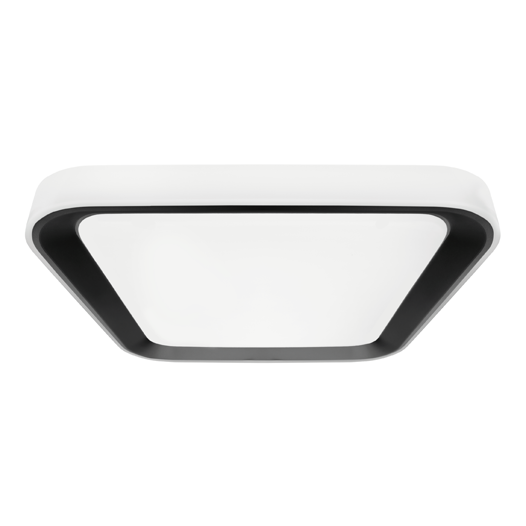 Quadro Led Ceiling Lamp 40cm Stylish Modern Powerful Economical Full Remote Control | Black