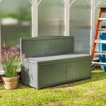 Wood Storage Bench For Patio, Outdoor Garden Seating