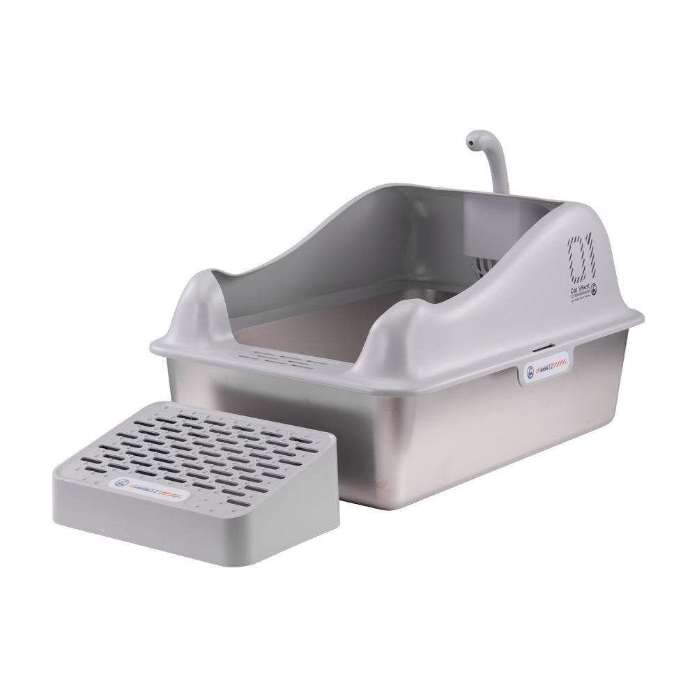 Large Stainless Steel Cat Litter Box