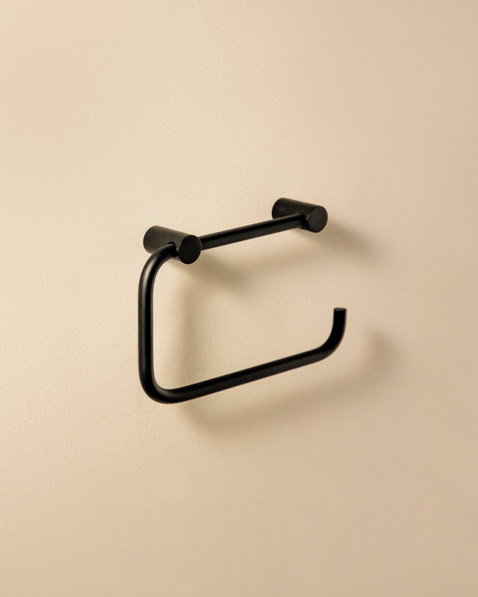 Paper Holder/towel Rack Matt Black Logic