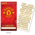 Personalise Birthday Card With Sticker Sheet Official Product