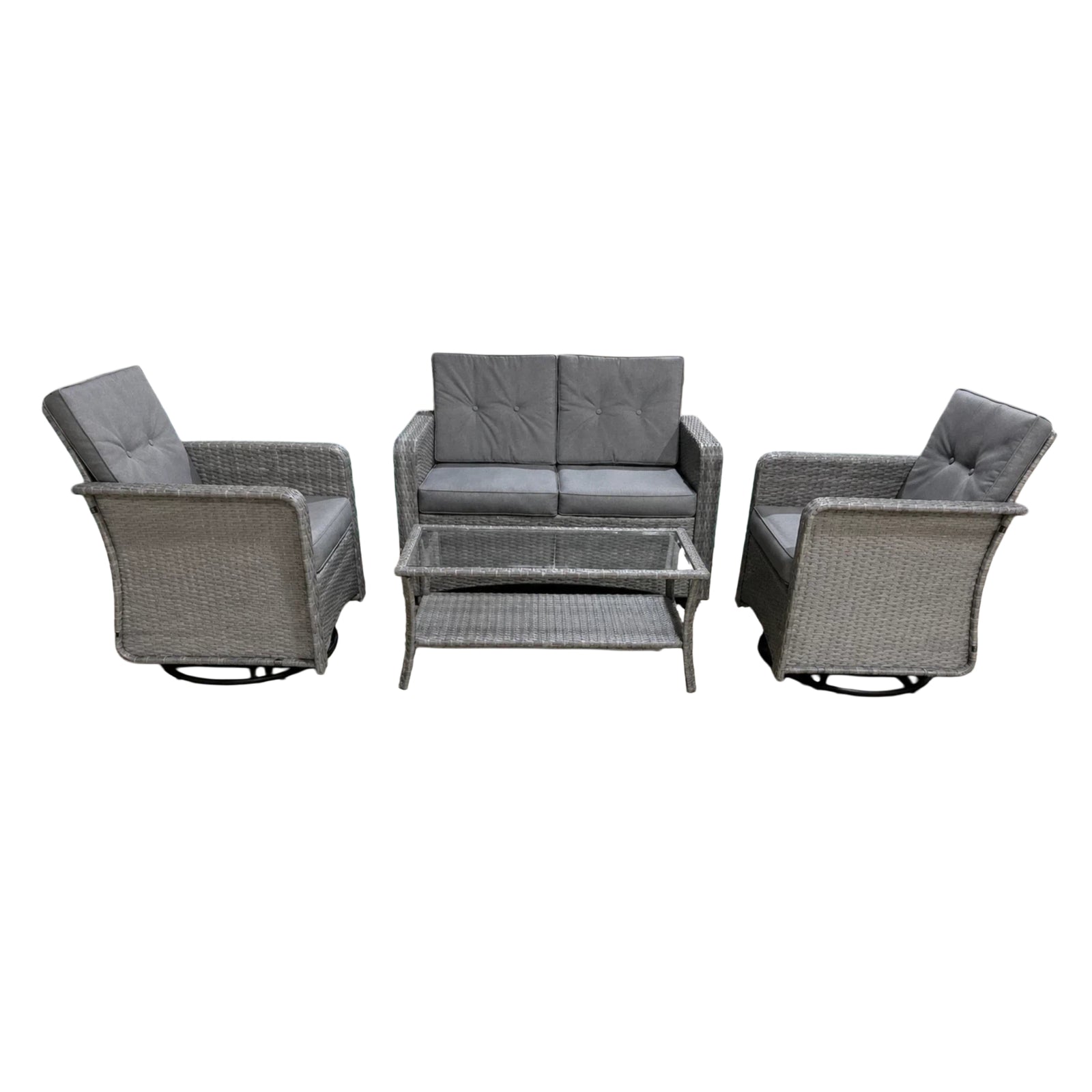 The Leigh 4 Seat Rattan Sofa Lounge Set