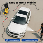 Electric Pressure Washer 3500psi High Power Jet Car Cleaner Garden | Yellow & Black