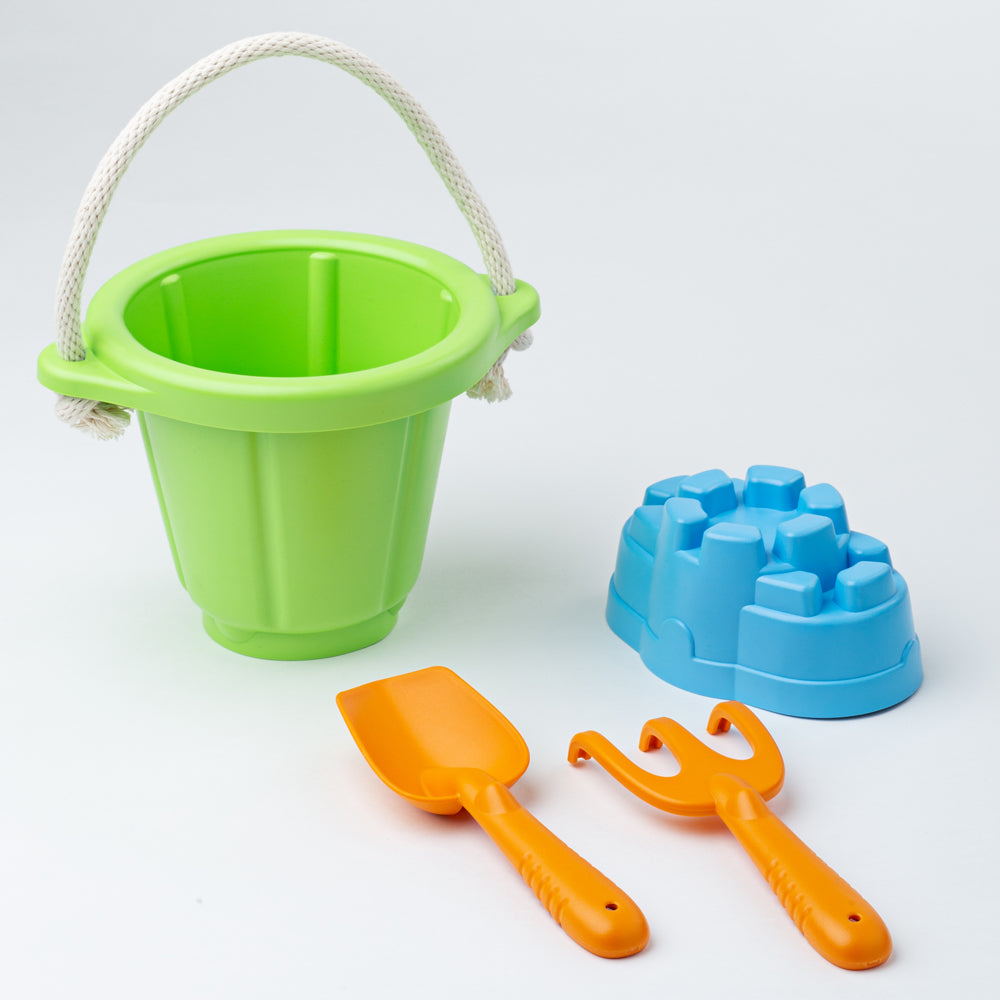 Green Bucket Sand Set, Made From 100% Recycled Plastic