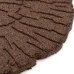 Rubber Garden Stepping Stones - Brown Log | Set of 4 | Brown