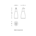 Soap Dispenser 300ml Matt Black Unique Design Soft Finish Saku Collection