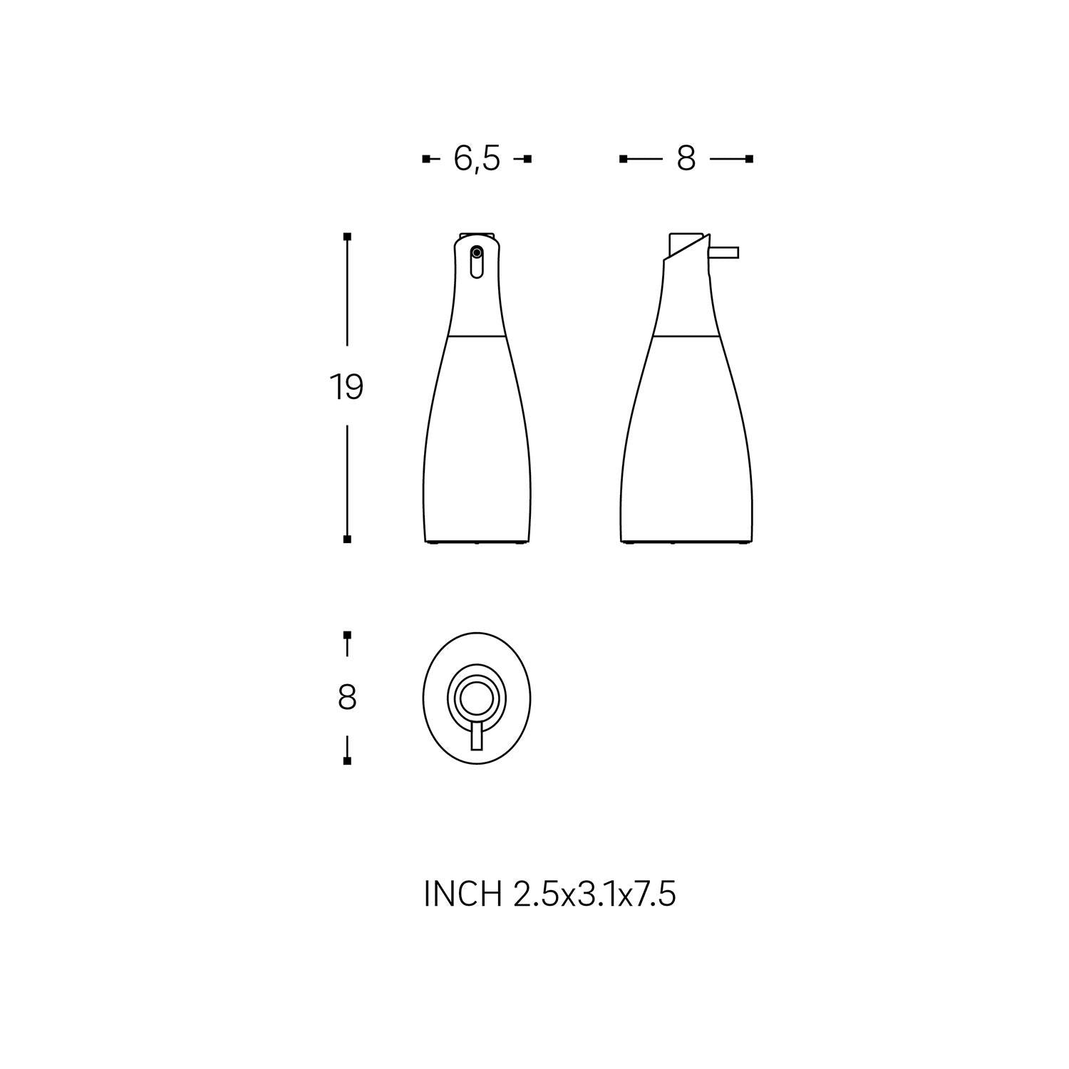 Soap Dispenser 300ml Matt Black Unique Design Soft Finish Saku Collection