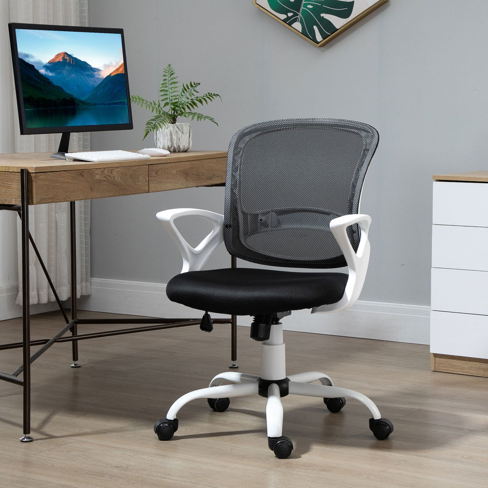 Mesh Office Chair Lumbar Support | Black