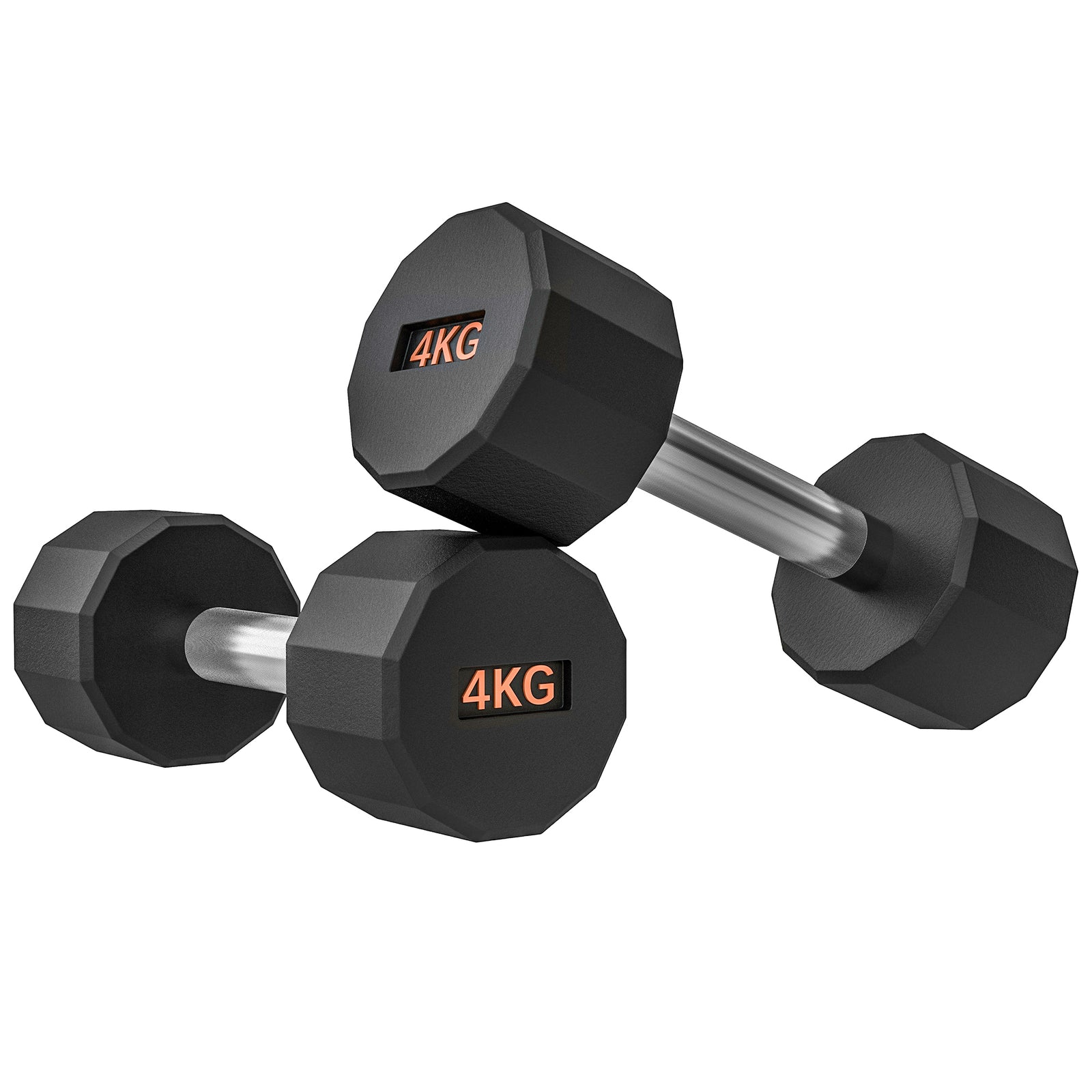 2 X 4kg Dumbbells With Non-slip Grip