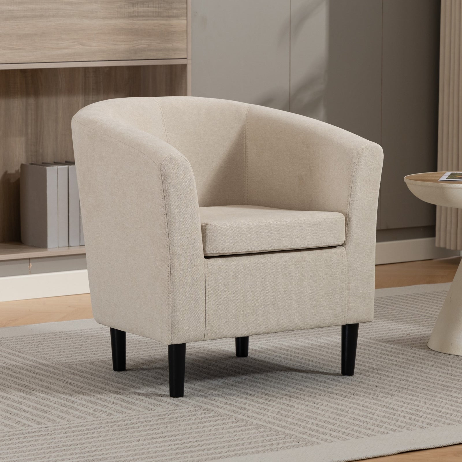 Beulah Fabric Accent Chair | Beige