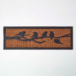 HOMESCAPES Decorative Birds Non Slip Coir Doormat