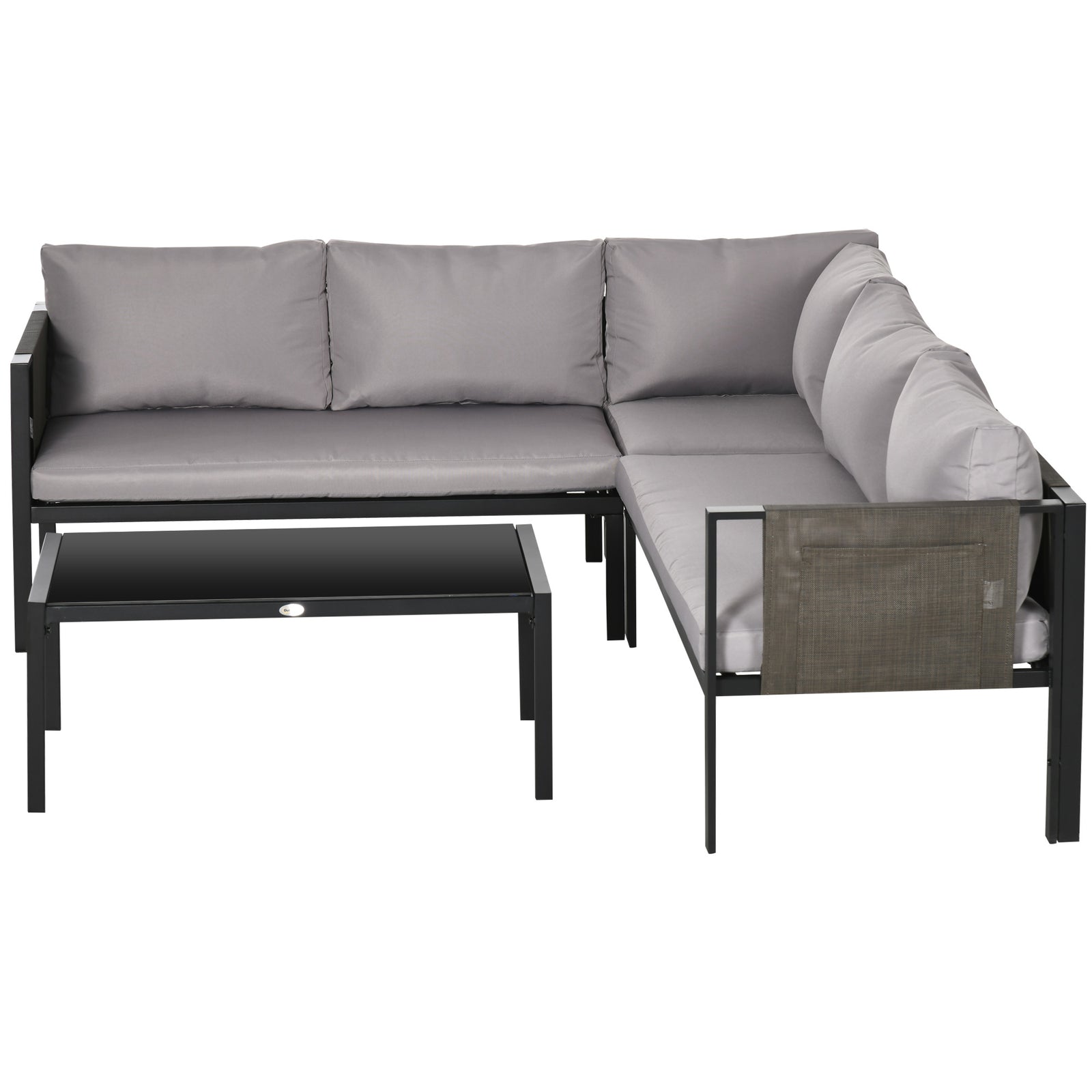 4 Piece Garden Furniture Setwith Breathable Mesh Pocket