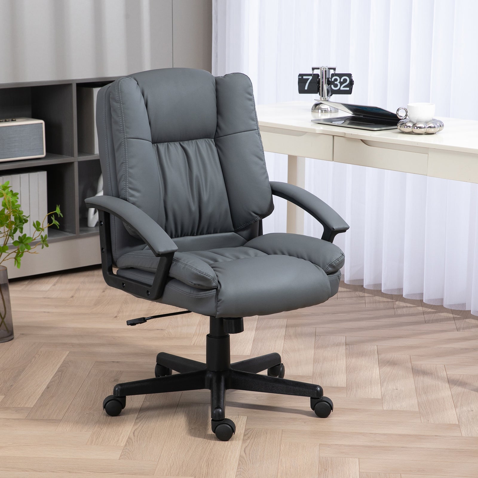 Modern Executive Office Chair Adjustable | Dark Gray