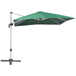 3x3m Cantilever Roma Parasol W/ 360° Crank Handle Tilt | Green