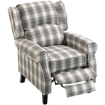 HOMCOM Recliner Chair For Living Room Wingback Chair With Padded Armrest
