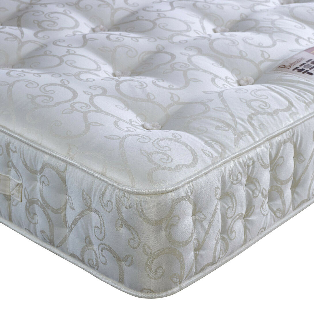 Miracle 1500 Pocket Sprung Wool Mattress | Small Double | White