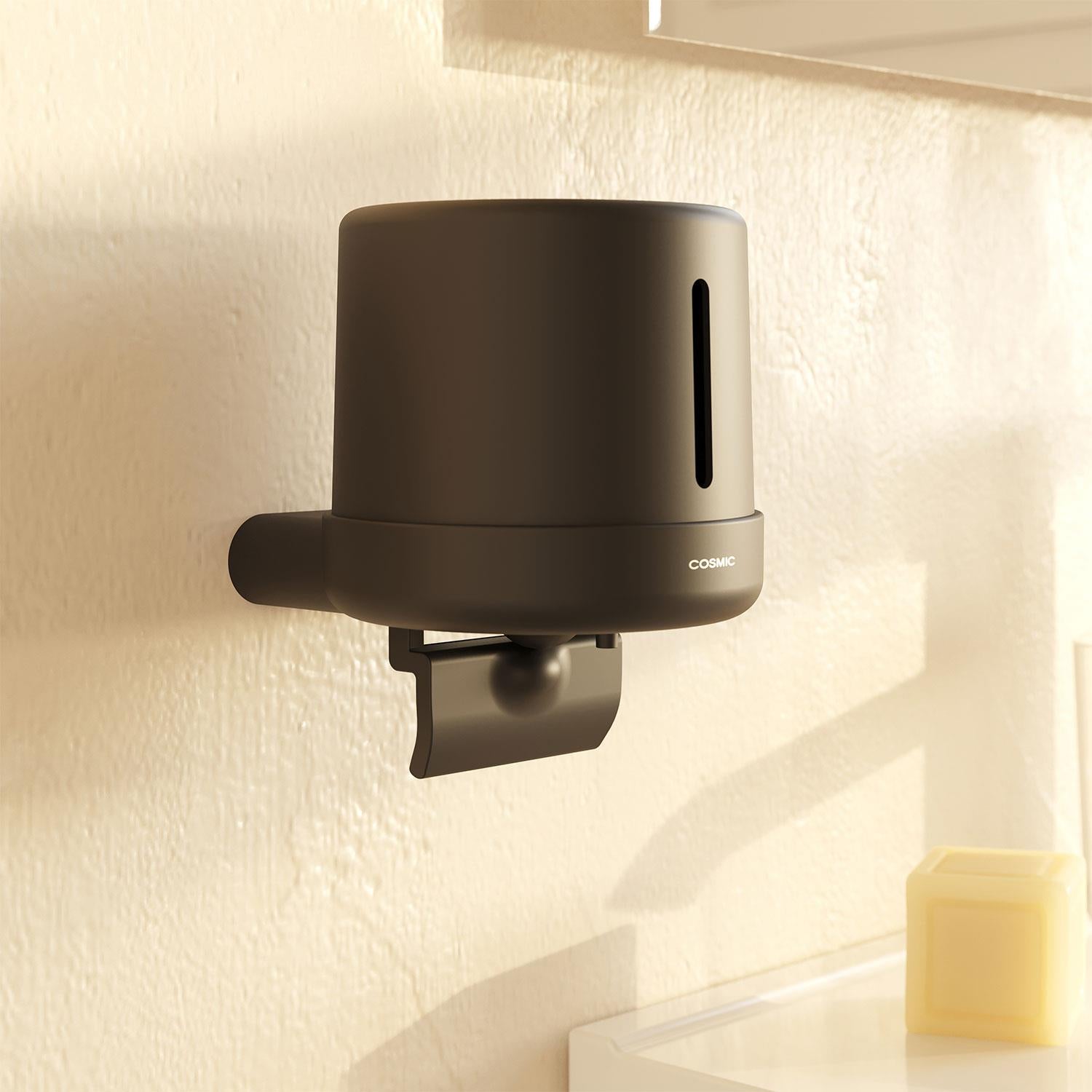 Soap Dispenser 400ml Black, Wall-mounted, Architect S+ Collection
