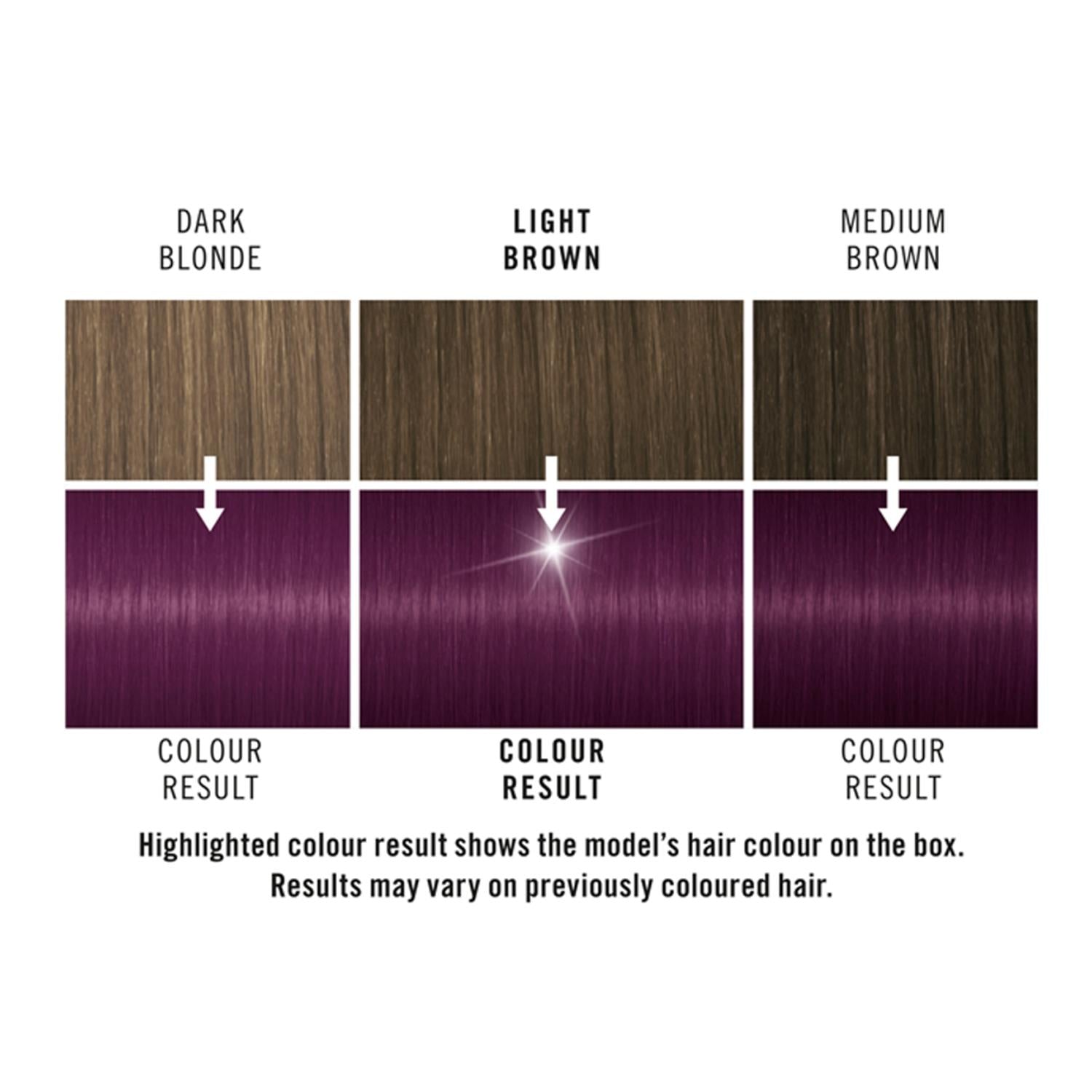 Live Amethyst Chrome (purple) Permanent Hair Dye, Urban Metallics U69 3 Pk