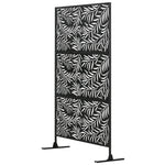 6.5ft Metal Privacy Screen W/ Stand And Screws