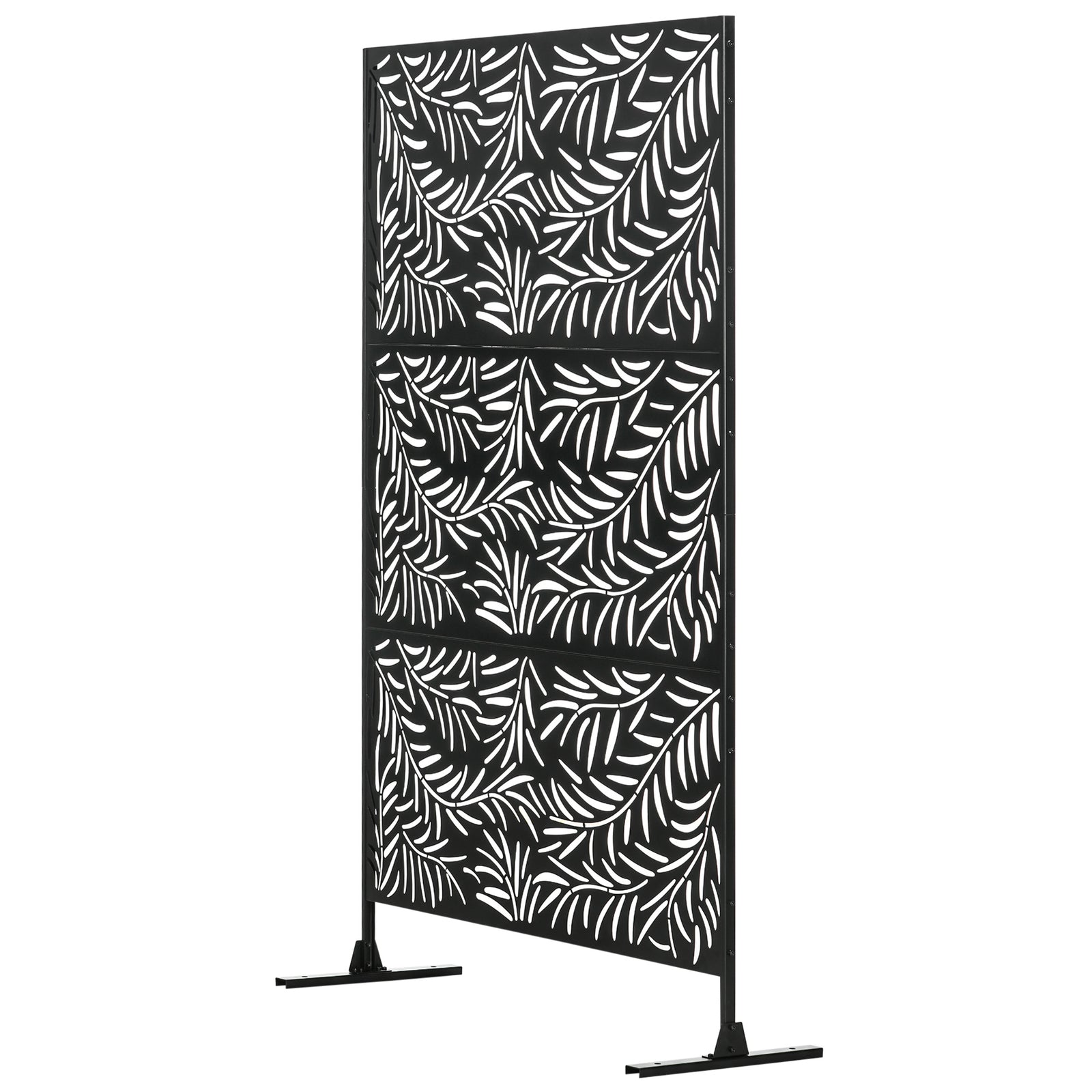 6.5ft Metal Privacy Screen W/ Stand And Screws