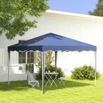 3x3(m) Pop Up Gazebo Marquee Tent For Garden W/ Carry Bag | Blue
