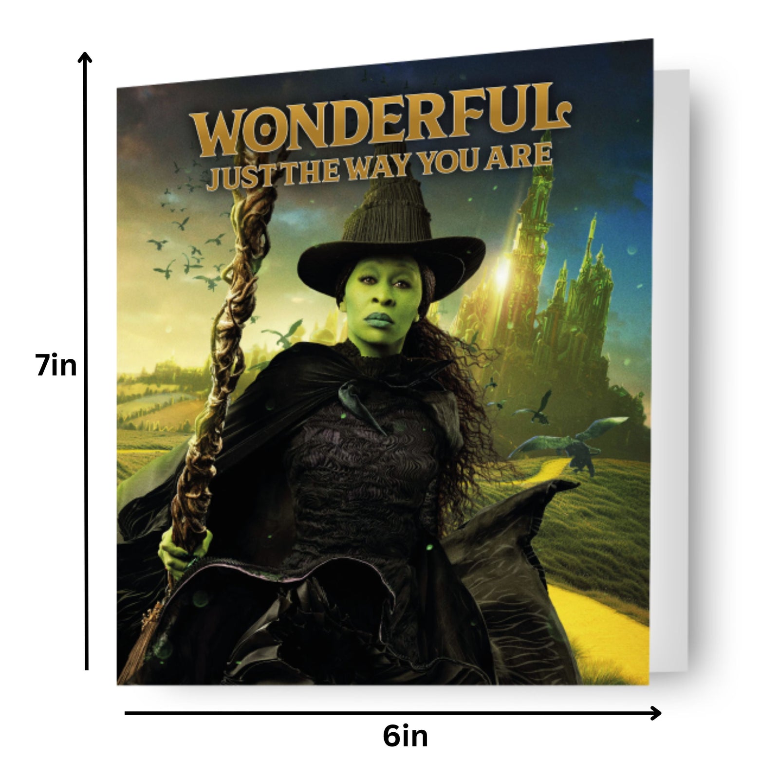 Elphaba 'wonderful' Card Official Product