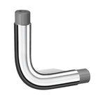 Chromed Steel Left L-shape Connection For Bathroom Grab Bar | Chromed Stainless Steel