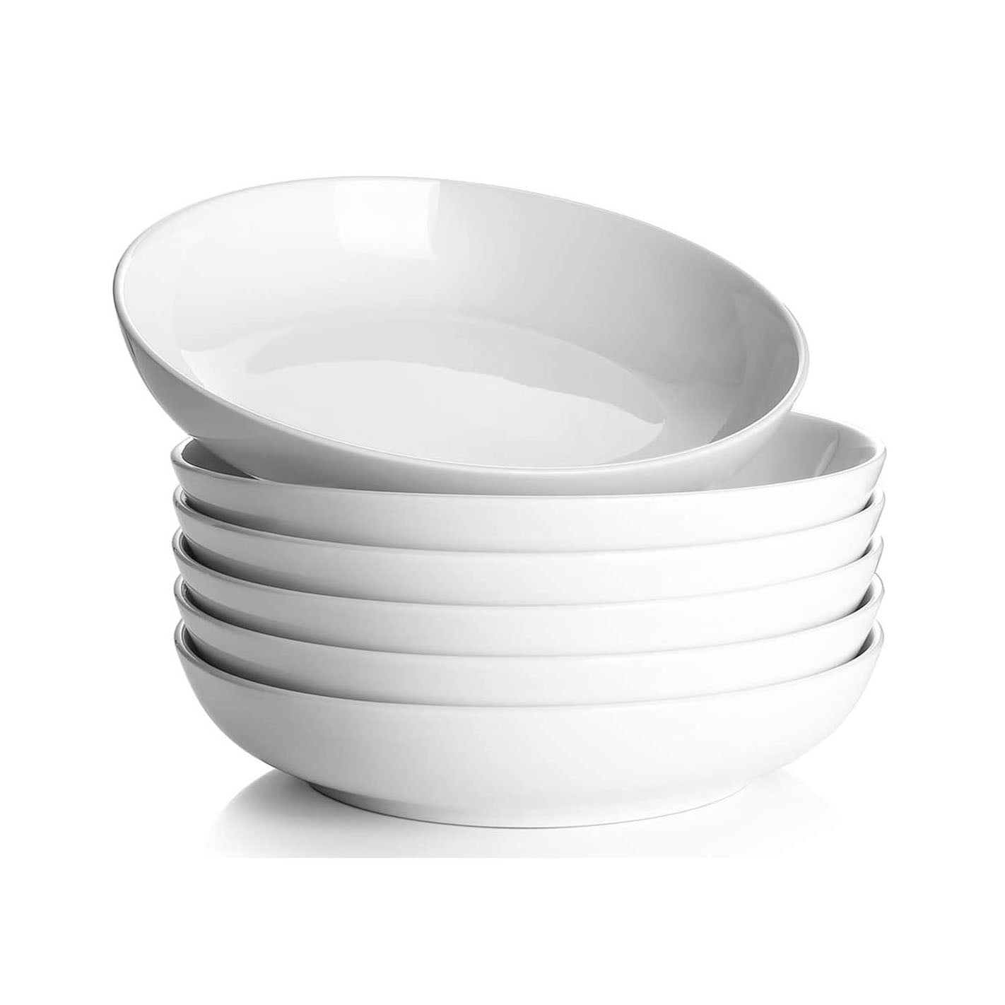 Salad Pasta Serving Bowls 4 Piece Set Porcelain 9" Catering