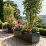 Zinc Galvanised Trough Planter | 120cm x 40cm x 40cm | Grey