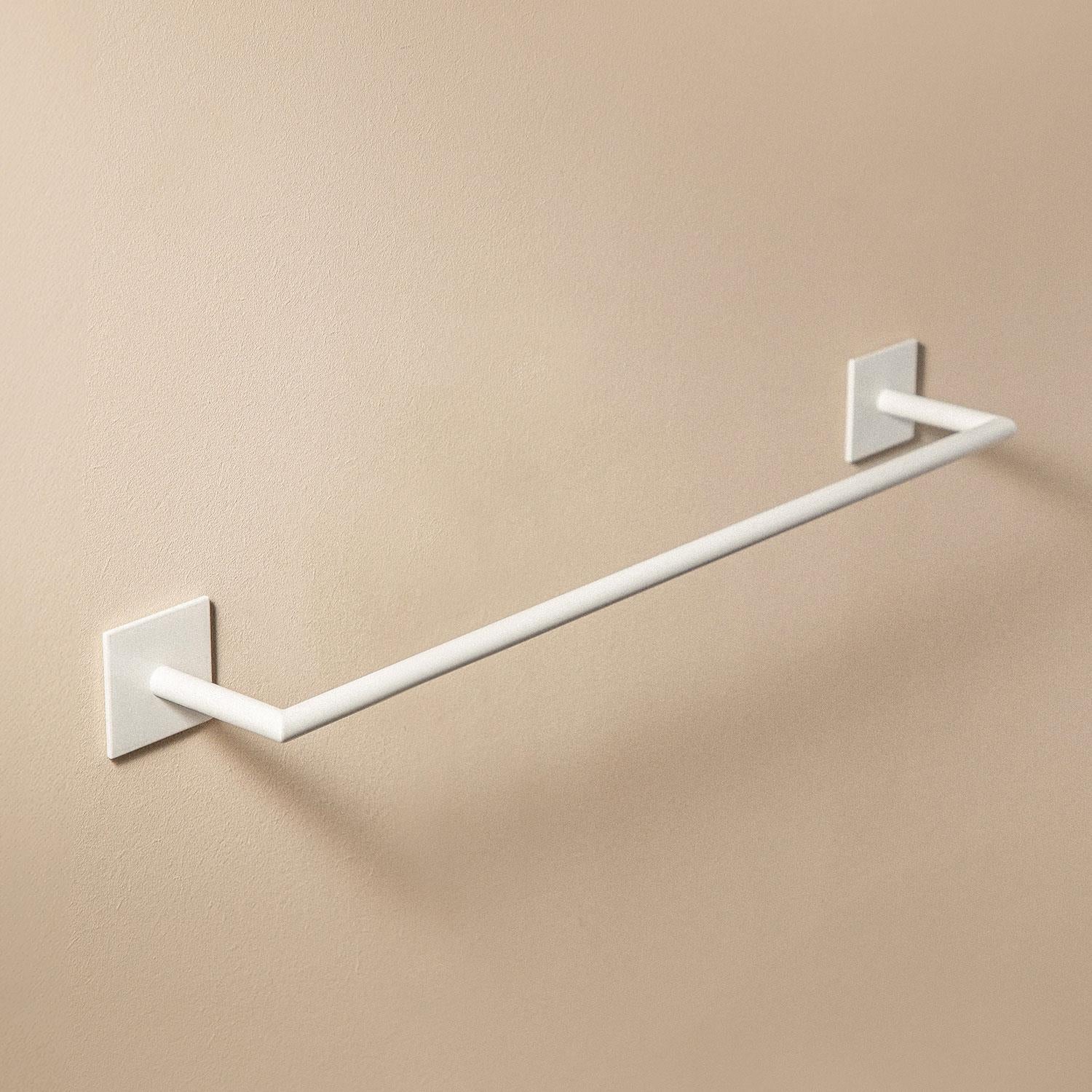 Towel Rail, 60cm, Self-adhesive, White, Anti-corrosion, Stick Collection