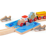 Shark Attack Turntable for Wooden Train Sets