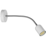 Maxi Wall Lamp 1xgu10 High Quality Hand Made Scandi Style Wall Light Stylish Subtle And Fully Adjustable | White