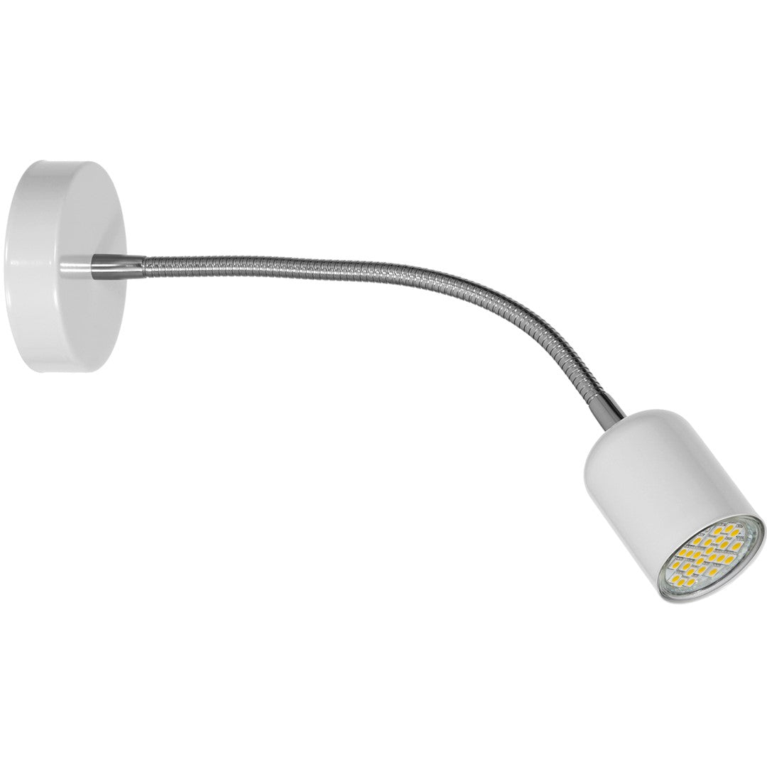 Maxi Wall Lamp 1xgu10 High Quality Hand Made Scandi Style Wall Light Stylish Subtle And Fully Adjustable | White