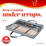 Wrapping Paper Storage Bag Dust Resistant Fabric Holder Grey
