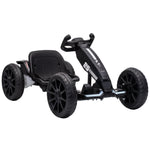 Electric Go Kart For Kids With Dual Motors, Adjustable Seat | Black