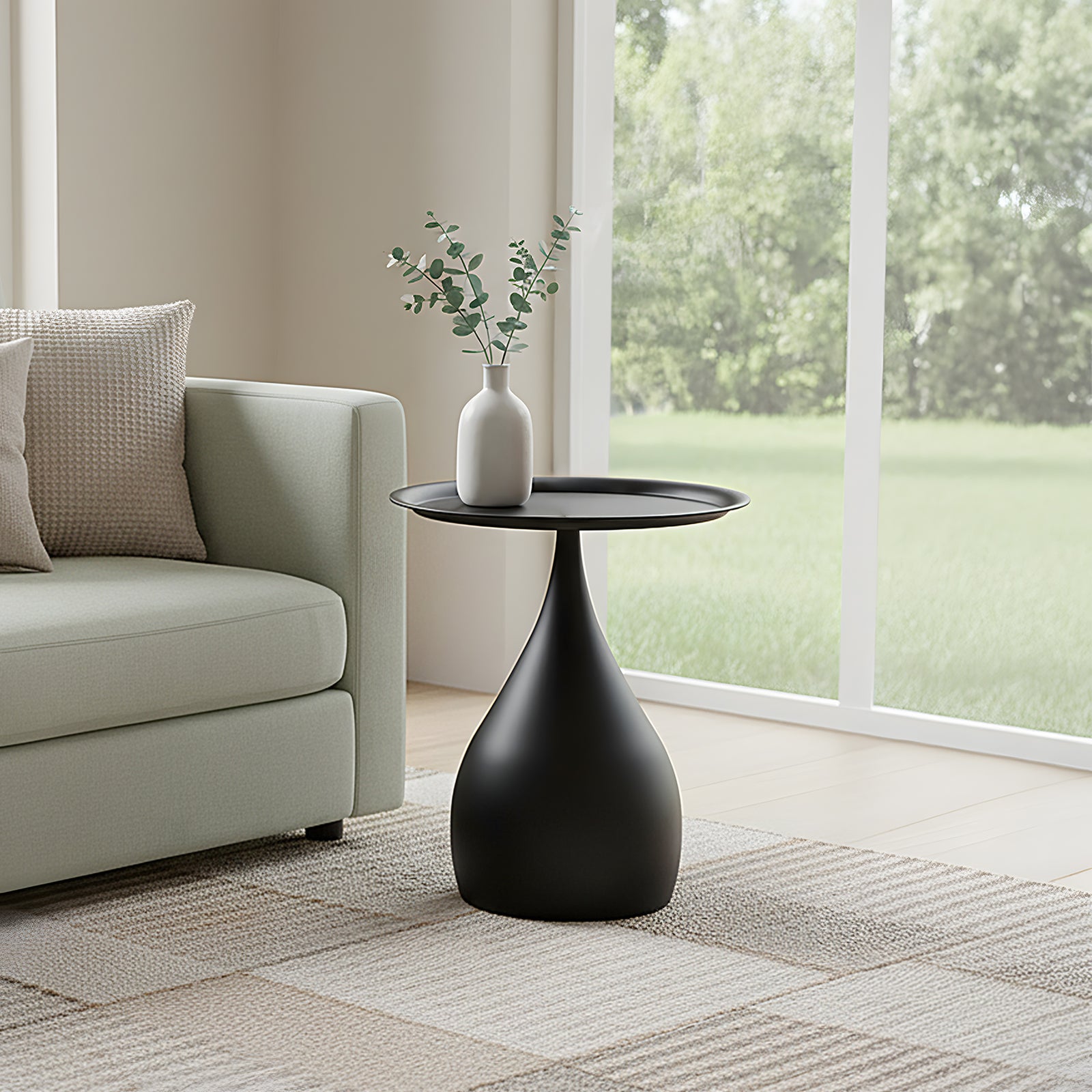 Breeins Modern Minimalist Cold-rolled Steel Low Side Table