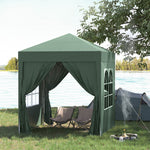 2mx2m Pop Up Gazebo Party Tent Canopy Marquee W/ Storage Bag | Green