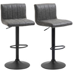 Barstools Set Of 2 Adjustable Height With Footrest