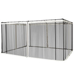 Universal Replacement Gazebo Mesh Netting Screen Walls | Large | Beige