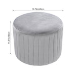 Breeins Upholstered Footstool With Anti-slip Foot Pads